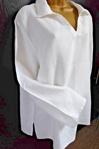 Deane and white 100 linen - and, top