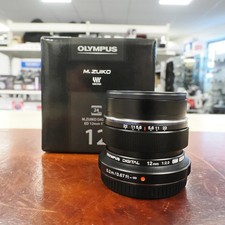 Used Olympus M.Zuiko 12mm f2 - Black - 12 Months Warranty