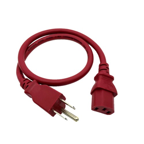 2ft power cord red - 2ft, toshiba