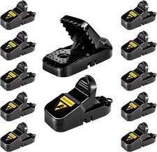 6/12x Mouse Traps Heavy Duty Mice Snap Catcher Rodent Mice Reusable Pest Control
