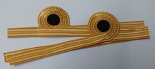 British Royal Navy RN Gold Wire Rank Slide Curls Lieutenant to Commander RN Spec