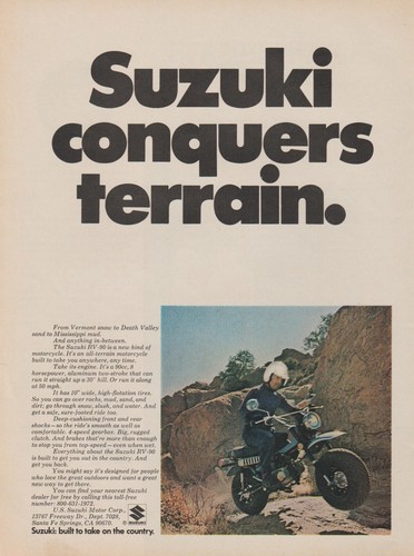 1972 suzuki all - 1972, all-terrain
