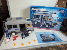 Playmobil 4023 Prisoner Transport Van and 5186 Police Special Forces Boxed