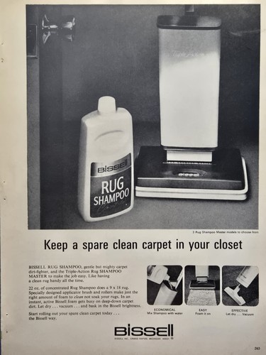Bissell rug shampoo print - bissell,