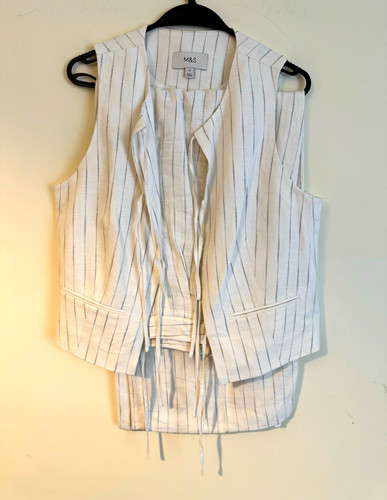 Cotton pinstripe 2pc set - m&s,