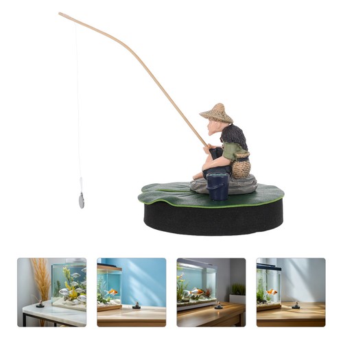 Fisherman fishing ornaments - fisherman,