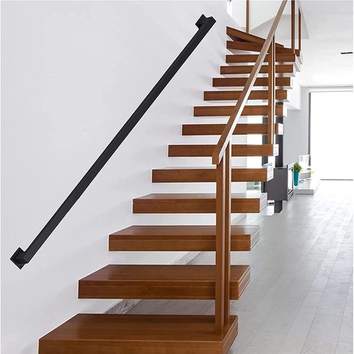Black metal handrail for - black,