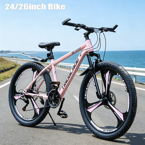 Pink 26inch bike - 24/26inch, speed