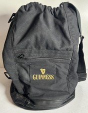 Vintage Guinness Stout Black Duffle Drawstring Gym/Festival Bag