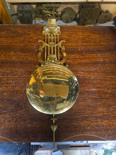 Antique brass clock - clock, pendulum