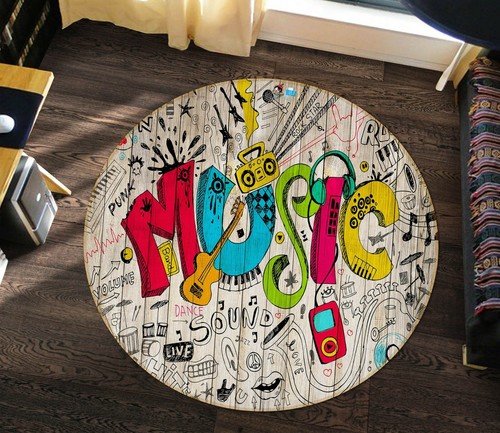 Painted music guitar - 3d,