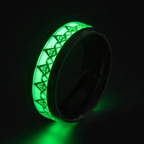 Mendel mens masonic band ring - masonic,