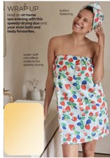 Strawberry Towel Wrap and