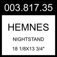 IKEA HEMNES Nightstand Dark