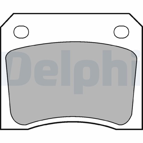 Lp133 delphi brake pad set - lp133,