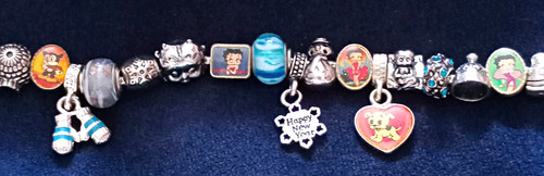 Betty boop january silver tone - boop,