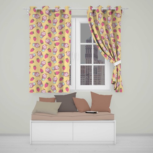 Blackout eyelet curtains cute - blackout,