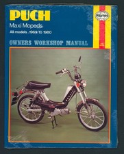 UNUSED OLD STOCK Puch Maxi Mopeds (69-80) Haynes Service Repair Manual Book FW67