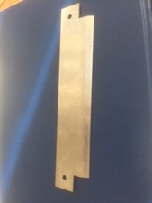 Stainless Steel Lock Blanking Plate 205mm Long X 42mm Widest X 2mm Thick