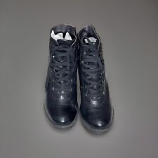 JIGSAW BLACK LEATHER HEELED