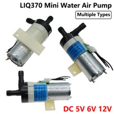 DC 5V 6V 12V Small LIQ370 Motor Mini Self Priming Vacuum Suction Water Air Pump