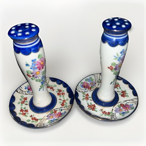 Vintage pair hand - pair, painted