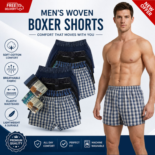 Pack men woven boxer - woven,