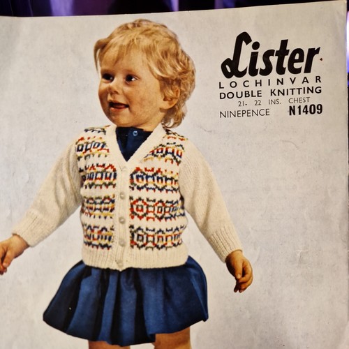 Lister 1409 knitting pattern - lister,