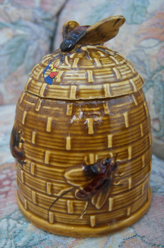 Vintage ceramic beehive honey - vintage,