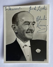 Charlie Kunz - Bandleader -  Original Small Hand Signed Autograph