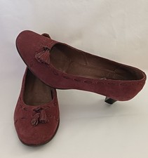 ​W Crew Burgundy Suede