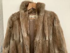 Vintage Fur Coat Musquash, Fur Shawl & Neck Collar Colman Sumberg Furrier
