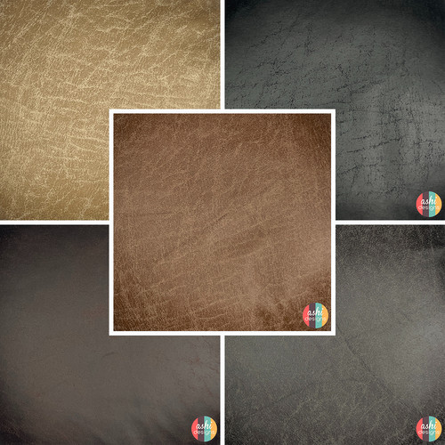 Distressed leather fabric - distressed,