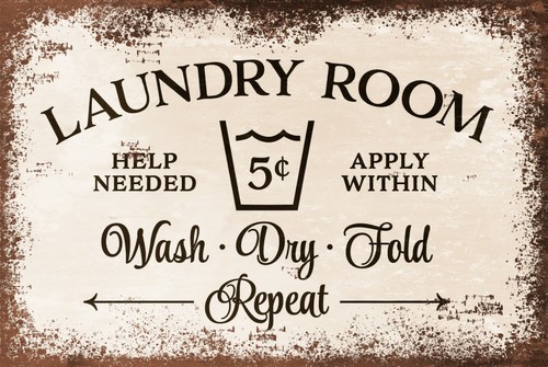 Laundry room plaque vintage - laundry,