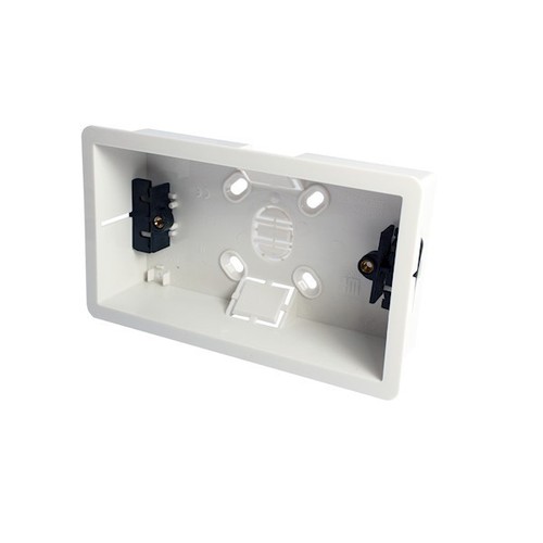 Two gang dry lining pattress - dry,