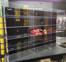 15 Compartment 300mm x 110mm x 140mm Model Car Toy Display Cabinet Frame 1:18