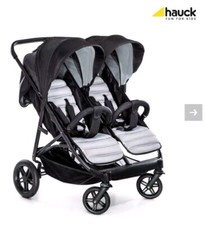 Hauck Rapid 3R Duo Double Pushchair (Silver/Charcoal) + Brand new Carry Cot