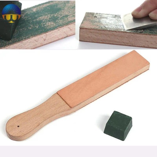 Leather stropping sanding - stropping,