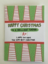 Teacher Happy Christmas Card
