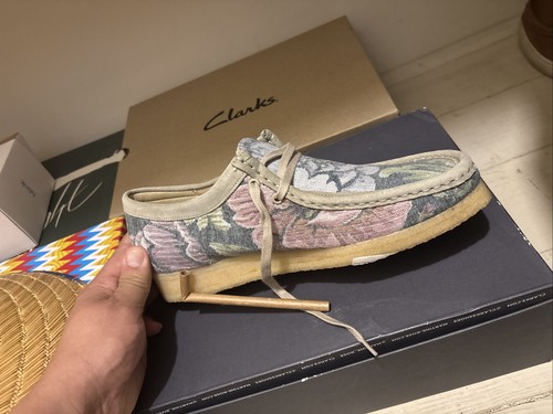 Floral wallabee clark 10 - floral, clark’s