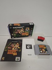 DONKEY KONG 64 & EXPANSION PAK BOXED NINTENDO 64 GAME WITH MANUAL NO INNER TRAY