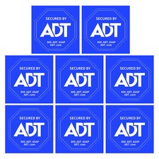 16Pcs Security Stickers ADT