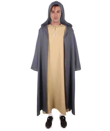 Grey wizard robe costume - robe, cloak