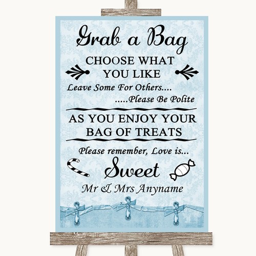 Blue shabby chic grab - blue,