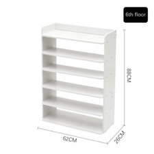 8 7 6 Tier White Wooden