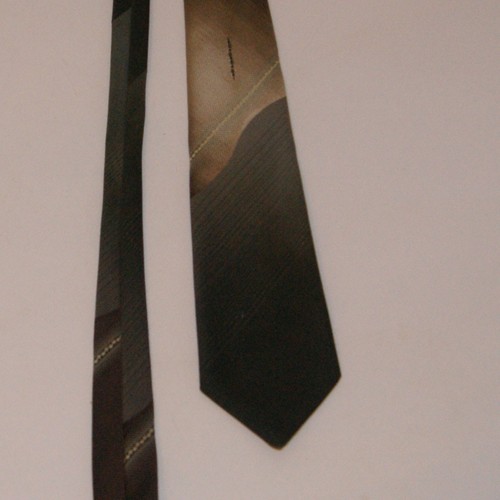 Vintage brown patterned tootal - brown,