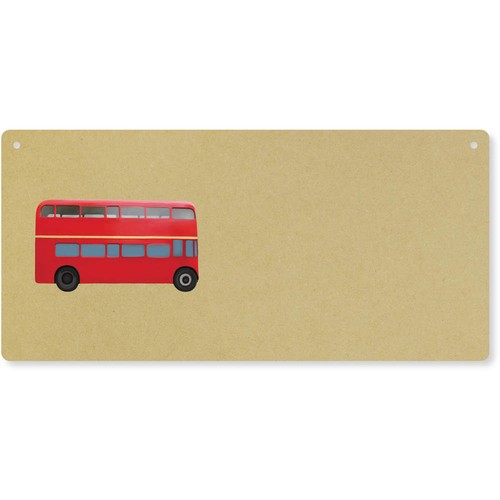 London bus large wooden wall - 'london, bus'