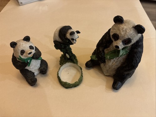 Vintage resin panda - vintage,