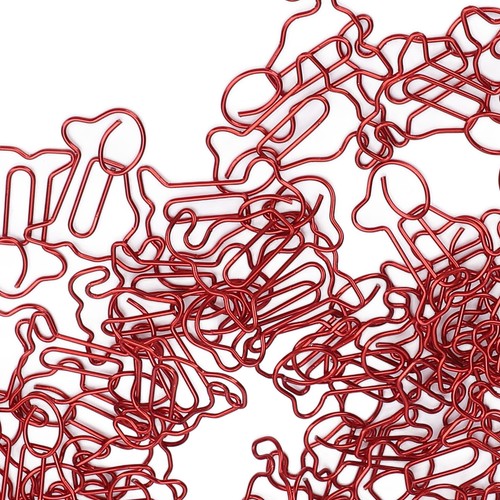 Dog shaped paperclips - shaped, compact