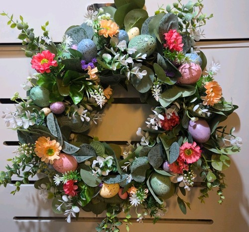 Easter wreath artificial - easter,